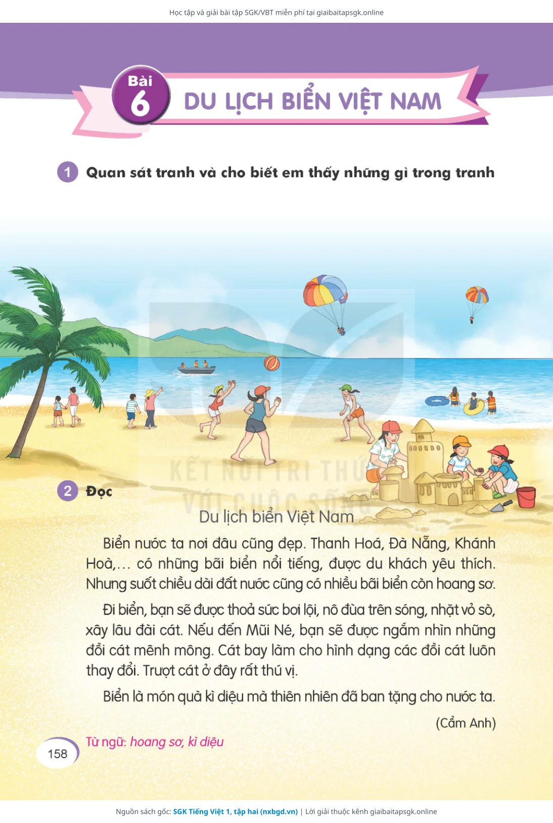 Trang 158 sách giáo khoa SGK Tiếng Việt 1, tập hai bản chuẩn