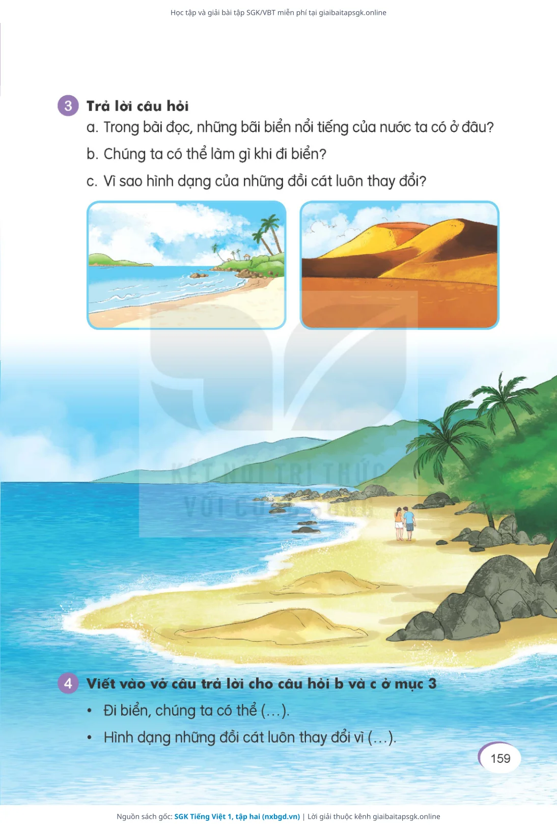 Trang 159 sách giáo khoa SGK Tiếng Việt 1, tập hai thu nhỏ