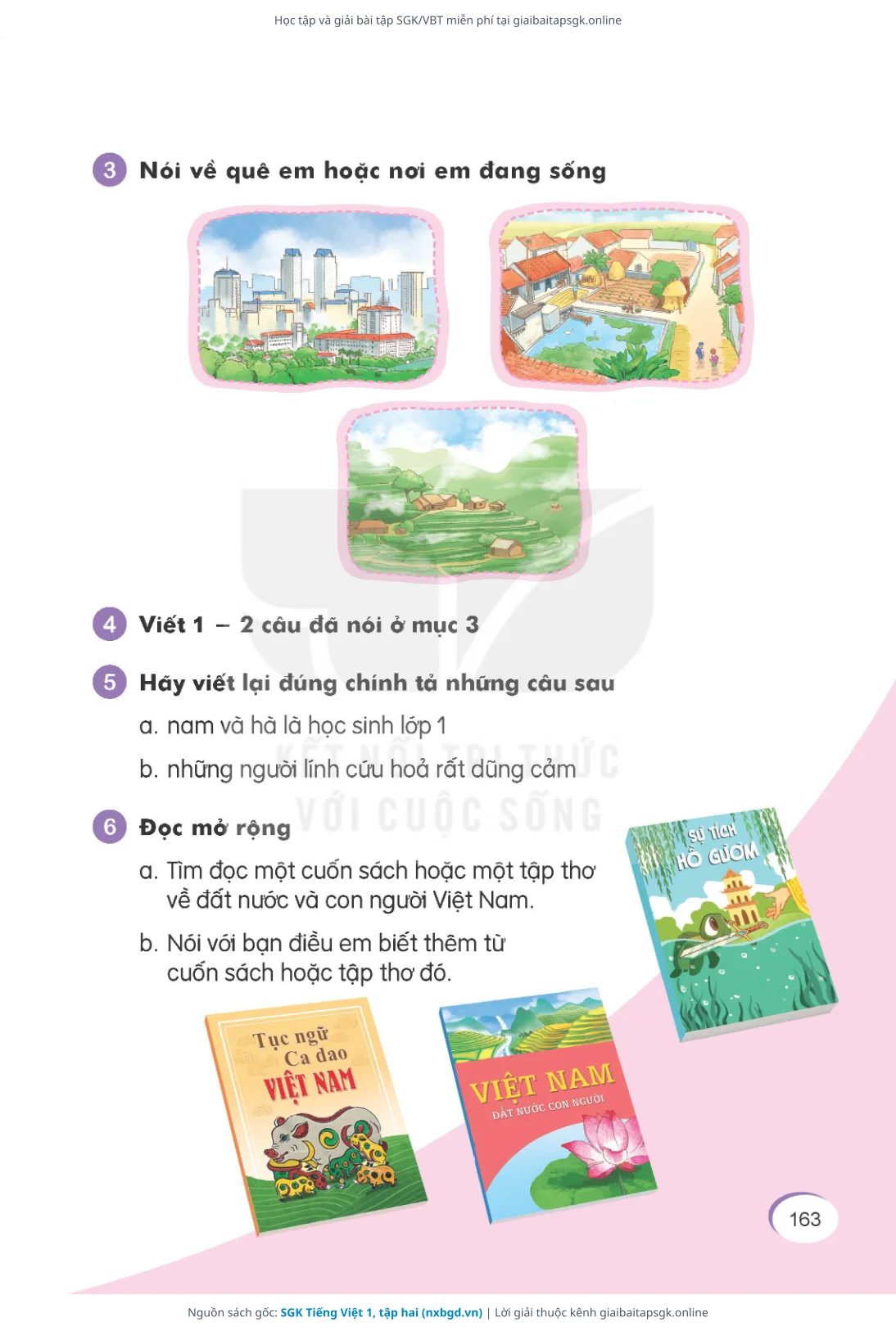 Trang 164 sách giáo khoa SGK Tiếng Việt 1, tập hai thu nhỏ