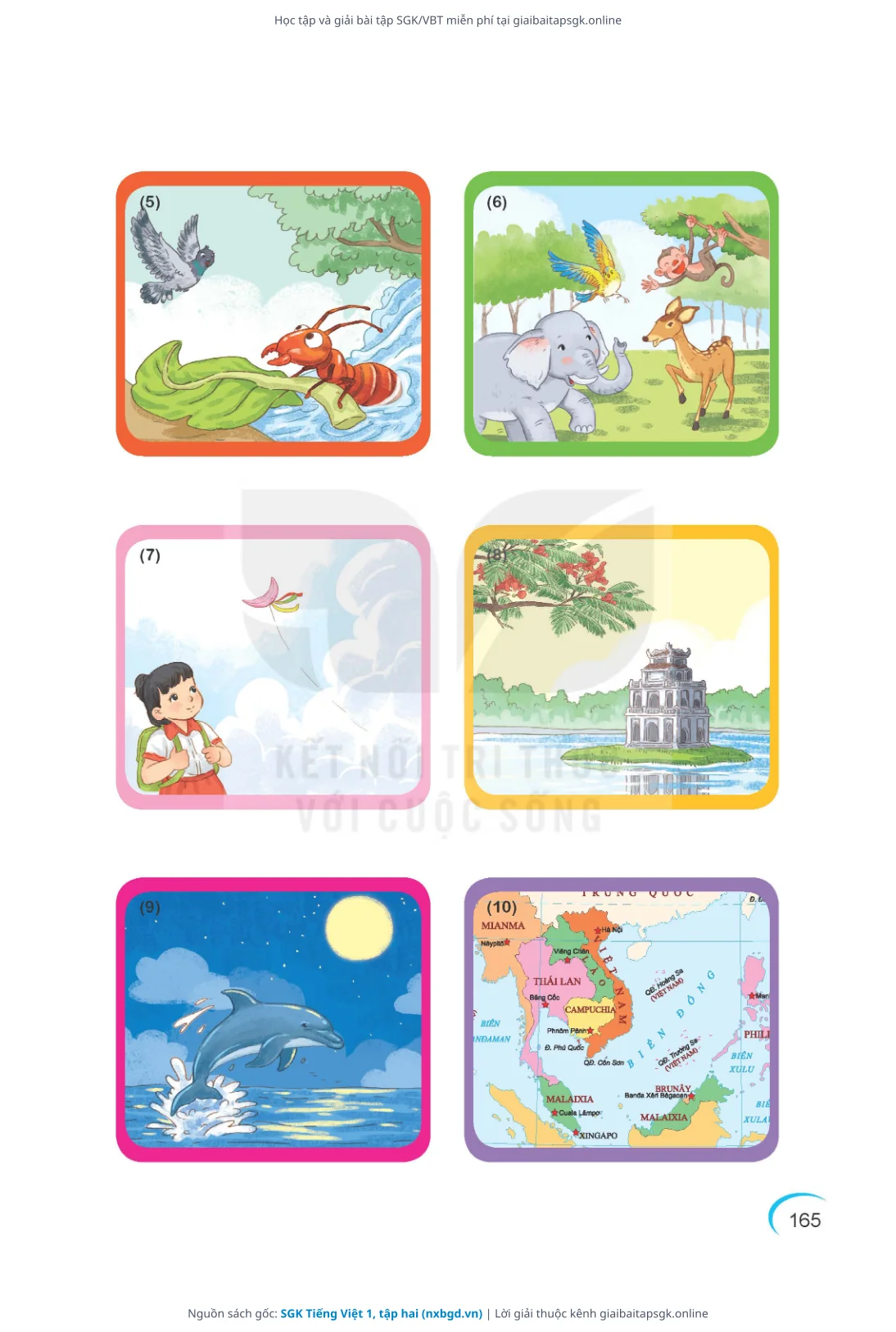 Trang 166 sách giáo khoa SGK Tiếng Việt 1, tập hai thu nhỏ