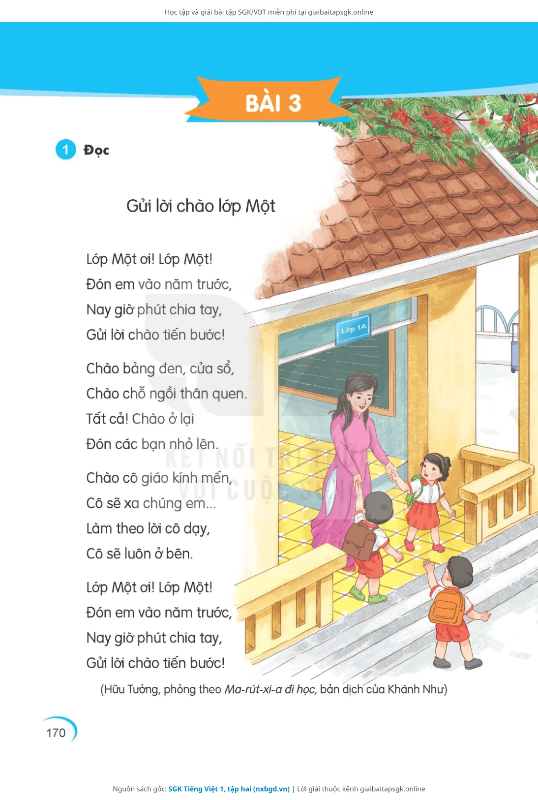 Trang 171 sách giáo khoa SGK Tiếng Việt 1, tập hai thu nhỏ