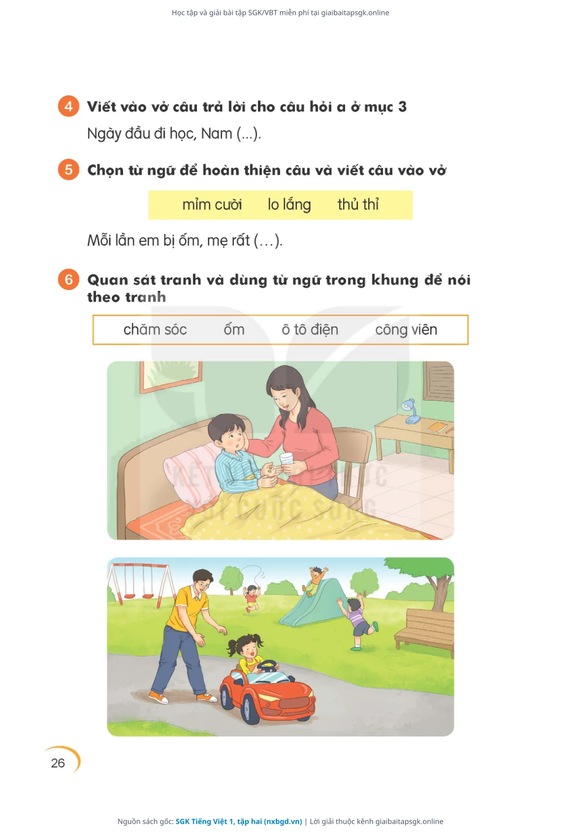 Trang 27 sách giáo khoa SGK Tiếng Việt 1, tập hai thu nhỏ