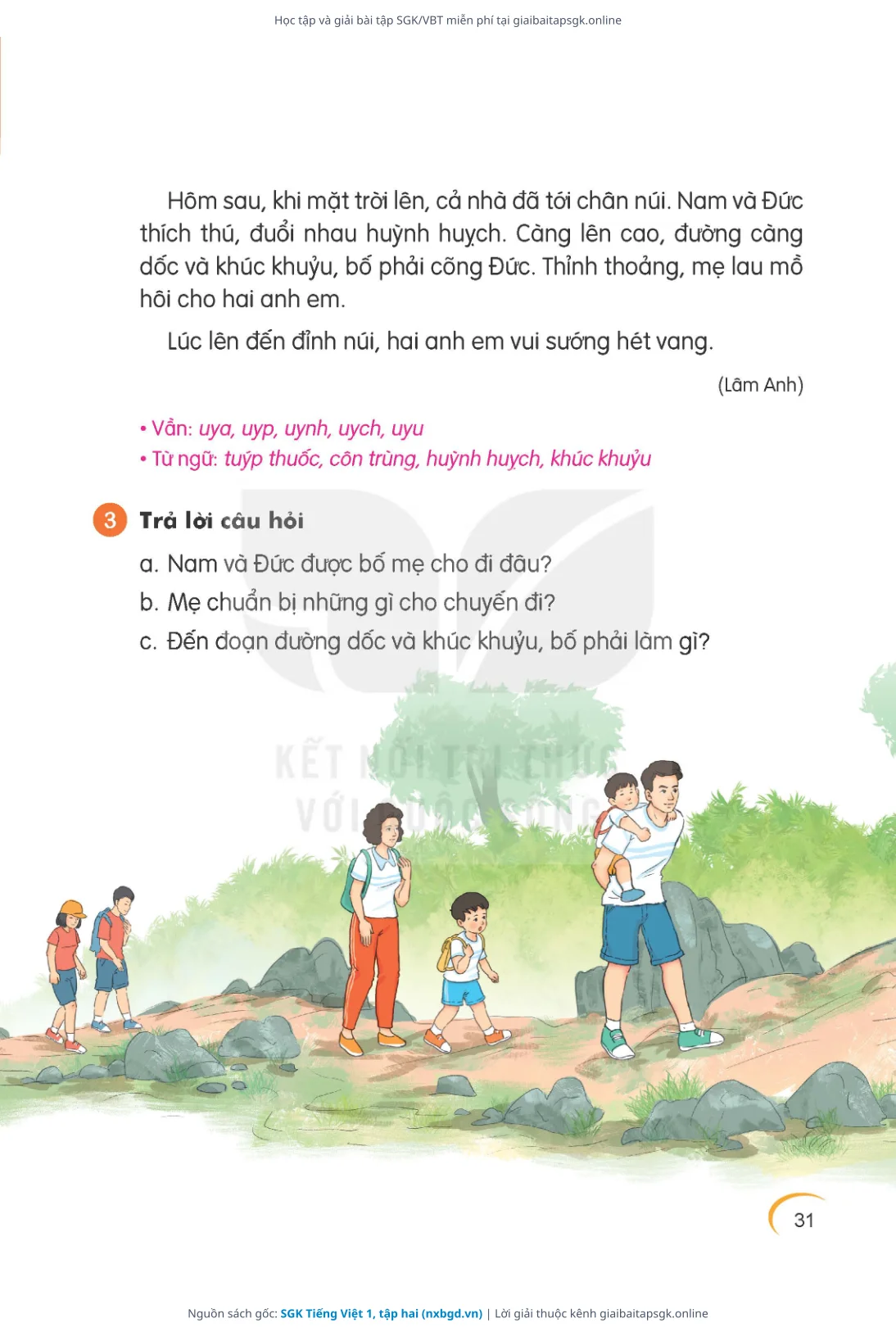 Trang 32 sách giáo khoa SGK Tiếng Việt 1, tập hai thu nhỏ
