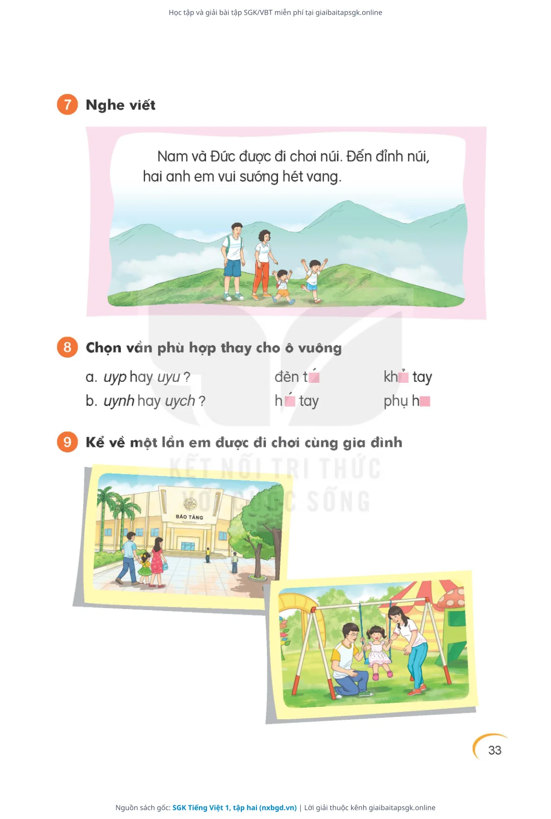 Trang 34 sách giáo khoa SGK Tiếng Việt 1, tập hai thu nhỏ