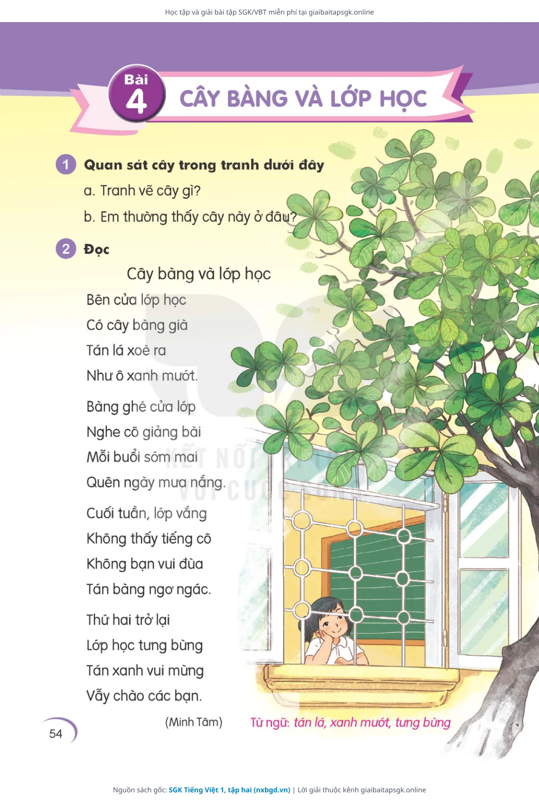 Trang 54 sách giáo khoa SGK Tiếng Việt 1, tập hai bản chuẩn