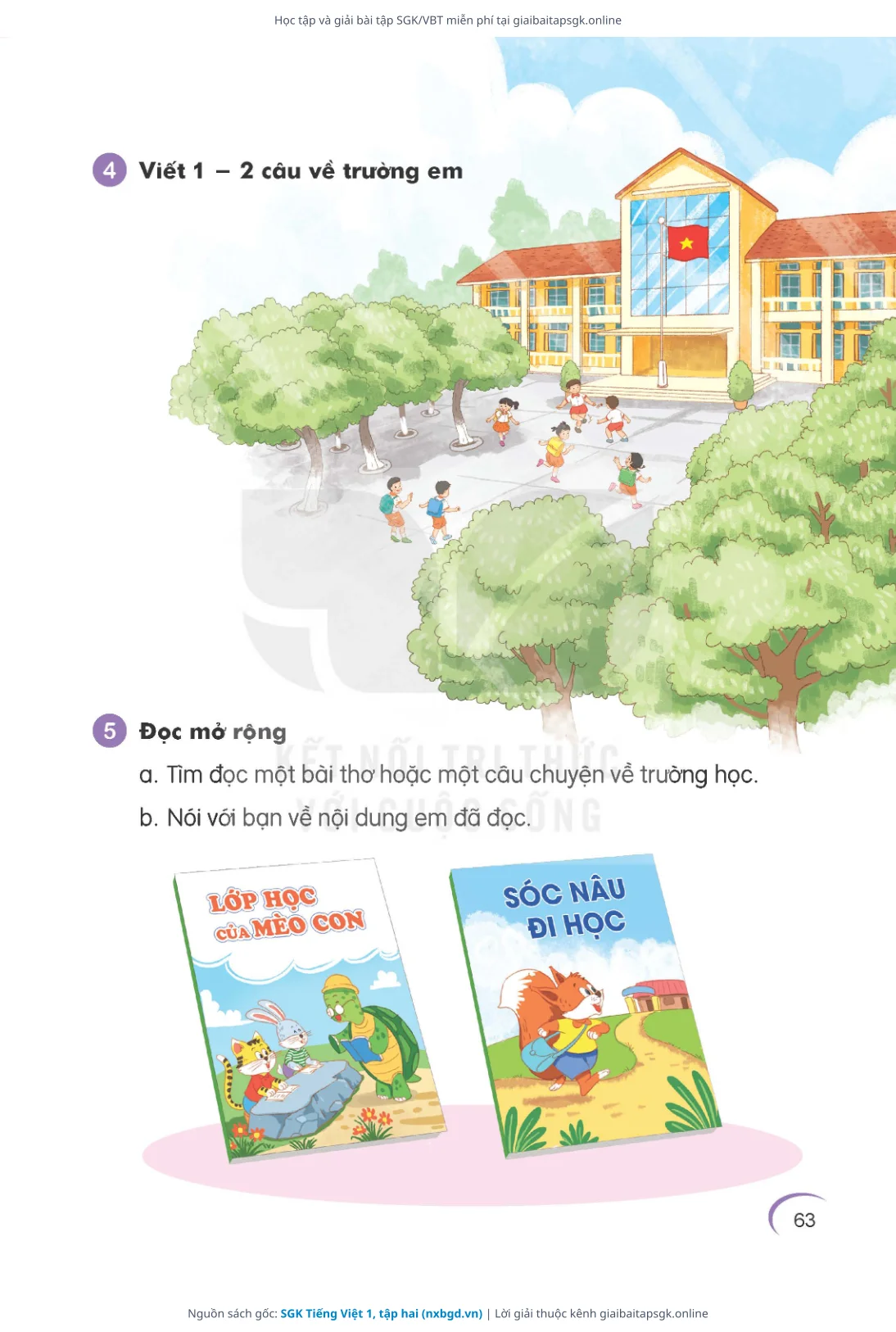 Trang 64 sách giáo khoa SGK Tiếng Việt 1, tập hai thu nhỏ