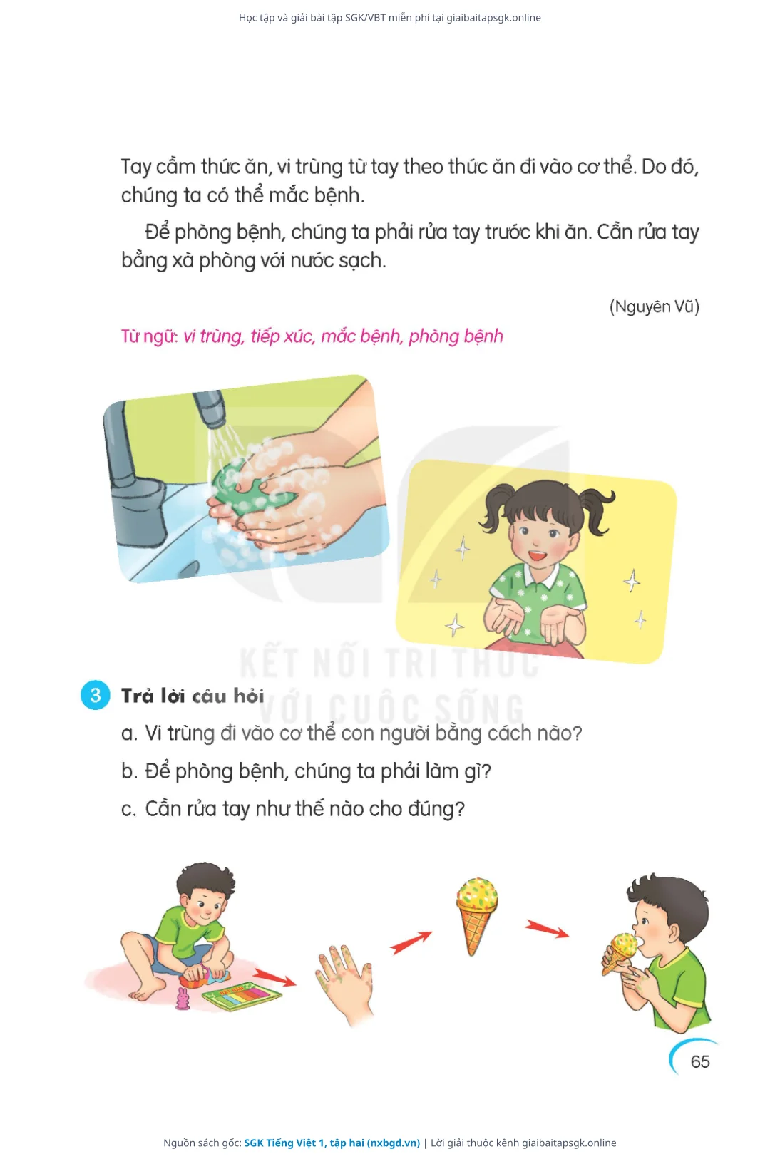 Trang 66 sách giáo khoa SGK Tiếng Việt 1, tập hai thu nhỏ