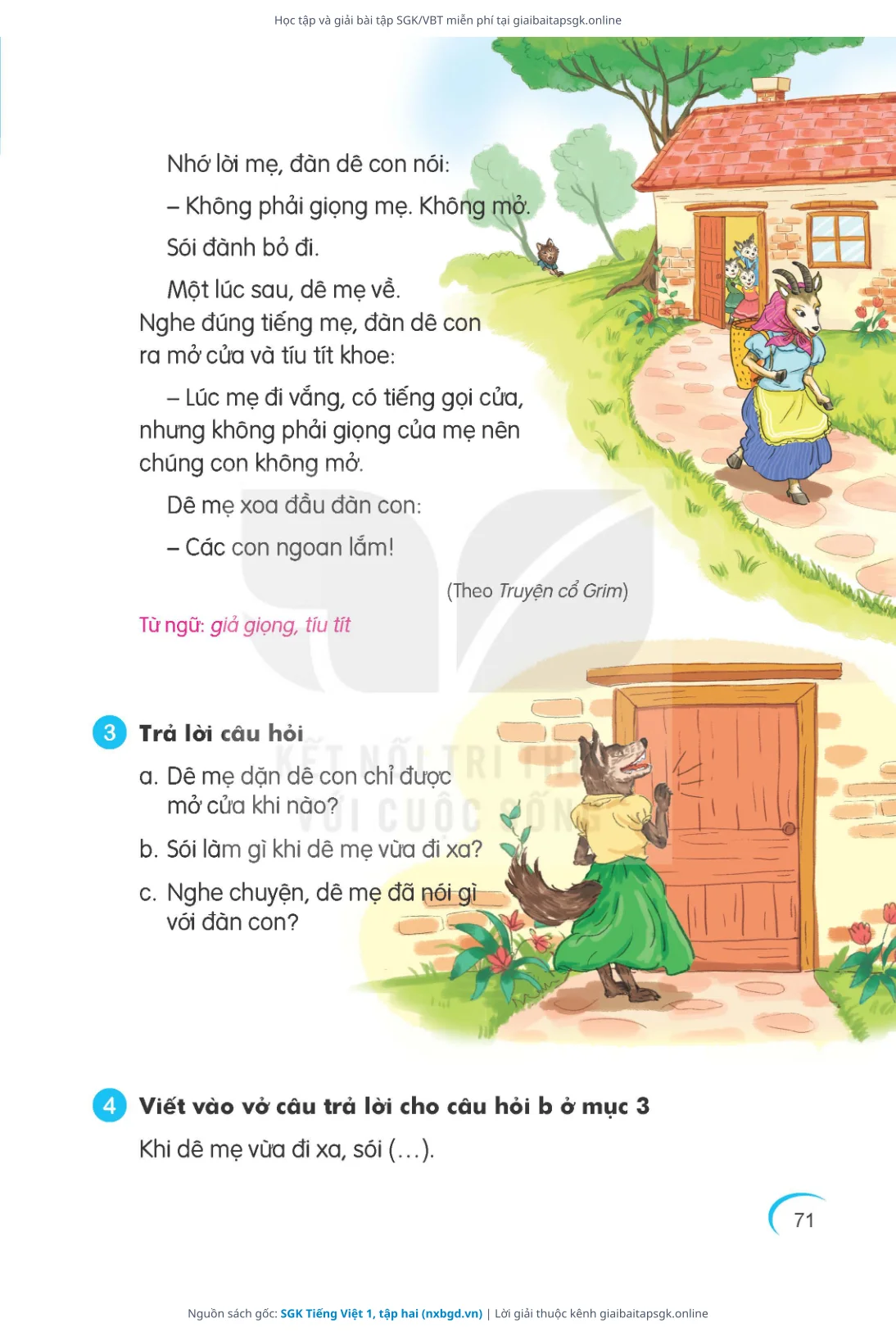 Trang 72 sách giáo khoa SGK Tiếng Việt 1, tập hai thu nhỏ