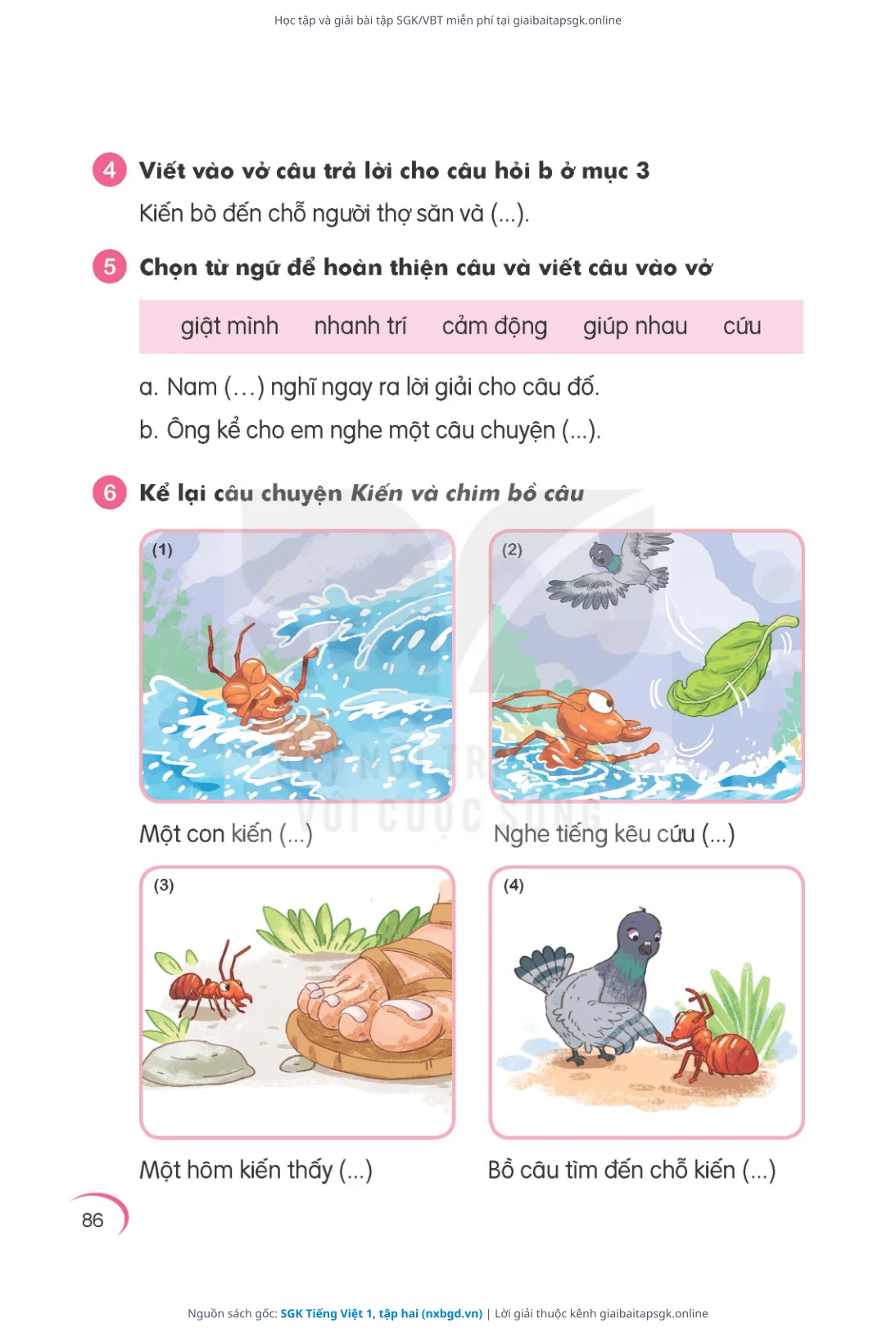 Trang 87 sách giáo khoa SGK Tiếng Việt 1, tập hai thu nhỏ