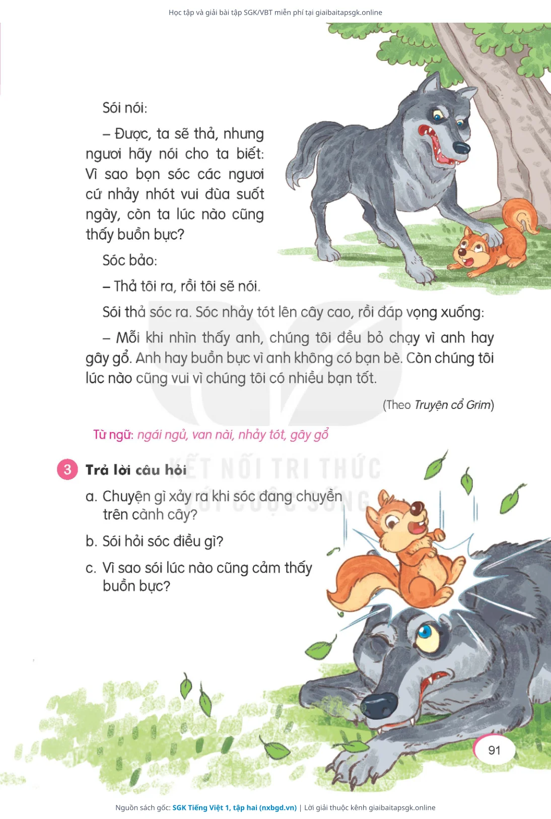 Trang 92 sách giáo khoa SGK Tiếng Việt 1, tập hai thu nhỏ