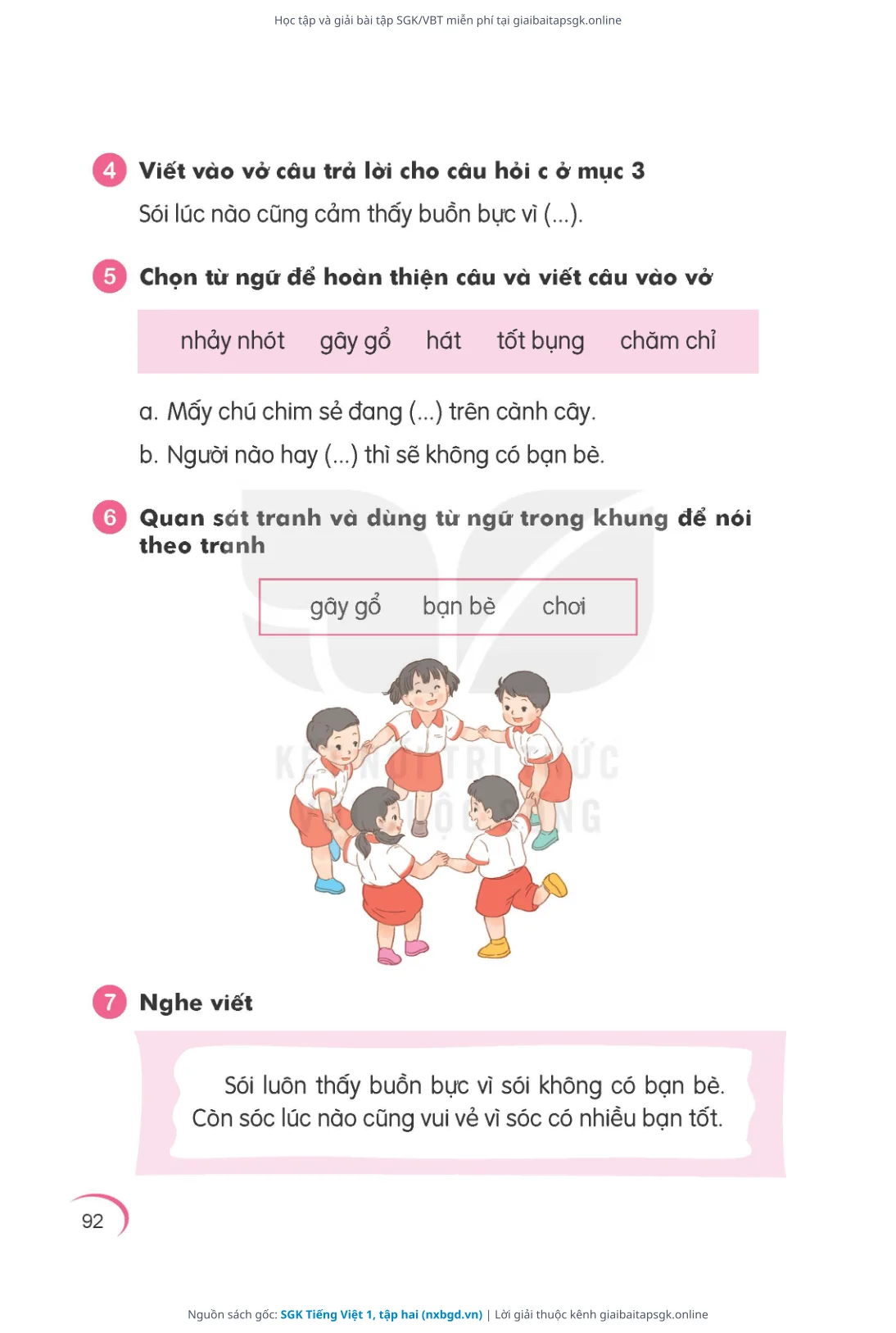 Trang 93 sách giáo khoa SGK Tiếng Việt 1, tập hai thu nhỏ