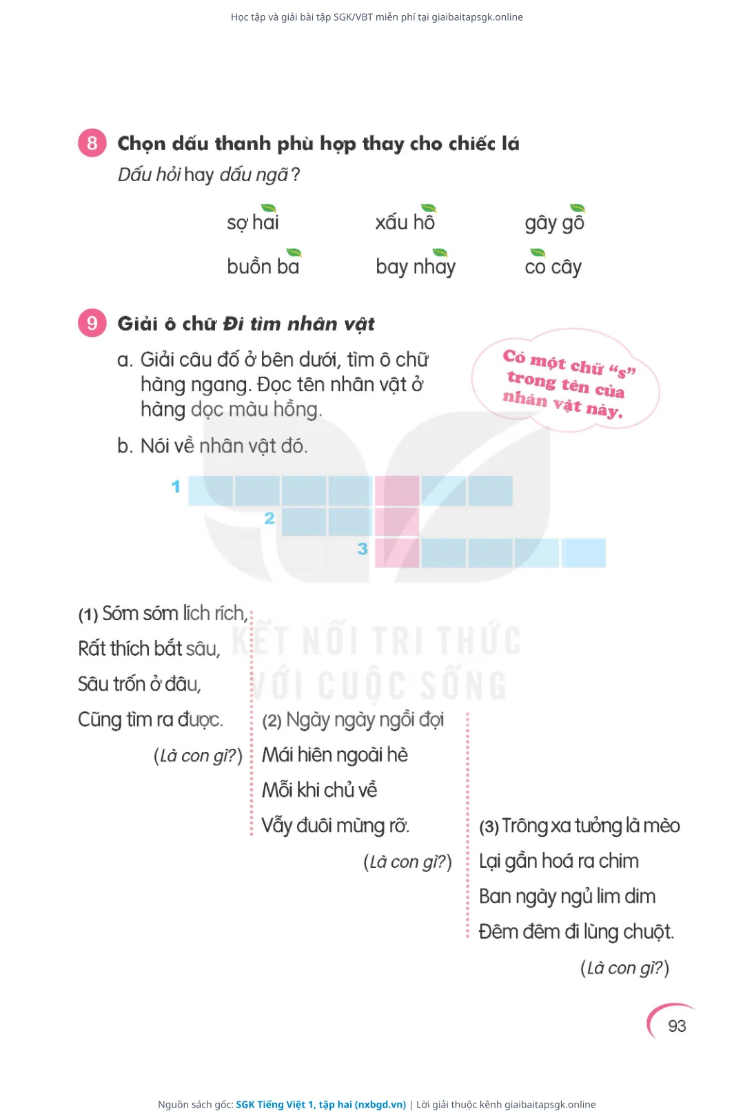 Trang 94 sách giáo khoa SGK Tiếng Việt 1, tập hai thu nhỏ