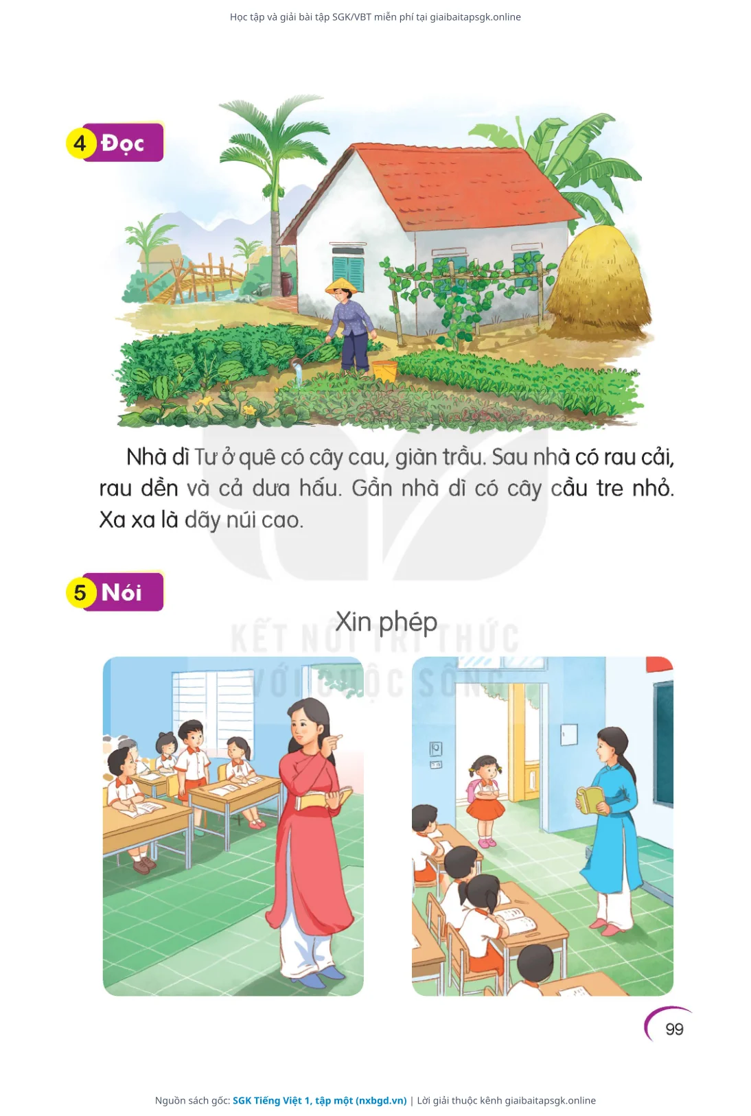 Trang 100 sách giáo khoa SGK Tiếng Việt 1, tập một thu nhỏ