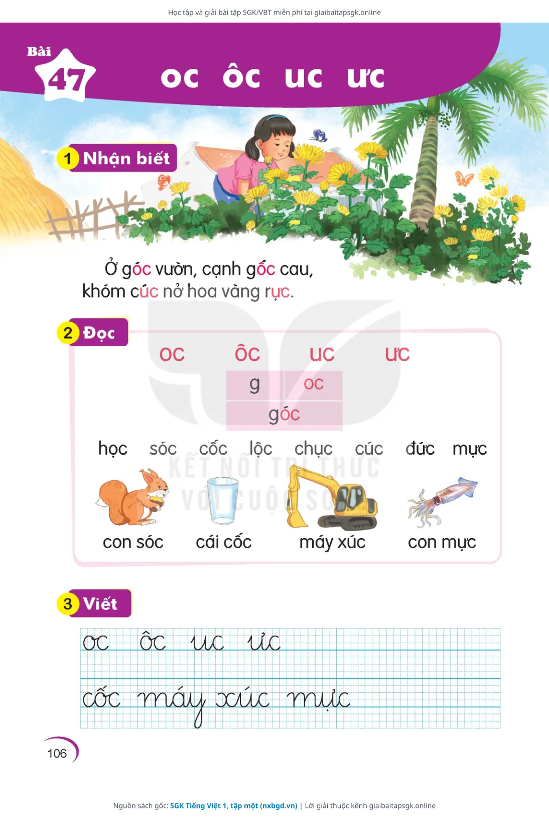 Trang 106 sách giáo khoa SGK Tiếng Việt 1, tập một bản chuẩn