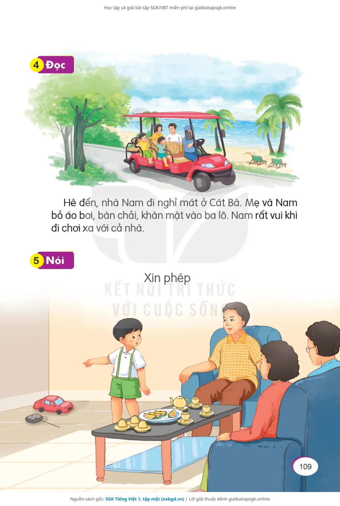 Trang 110 sách giáo khoa SGK Tiếng Việt 1, tập một thu nhỏ