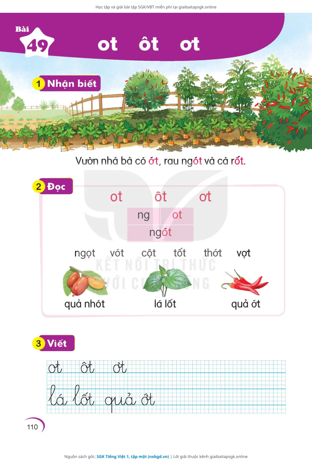 Trang 111 sách giáo khoa SGK Tiếng Việt 1, tập một thu nhỏ