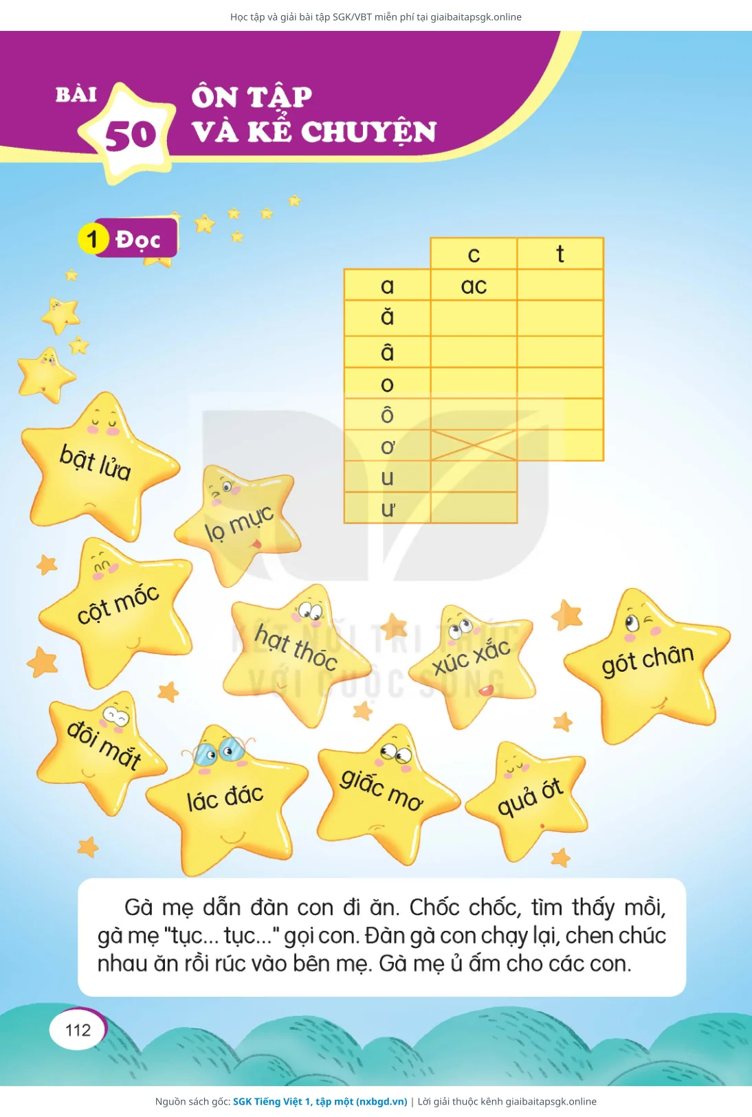 Trang 113 sách giáo khoa SGK Tiếng Việt 1, tập một thu nhỏ