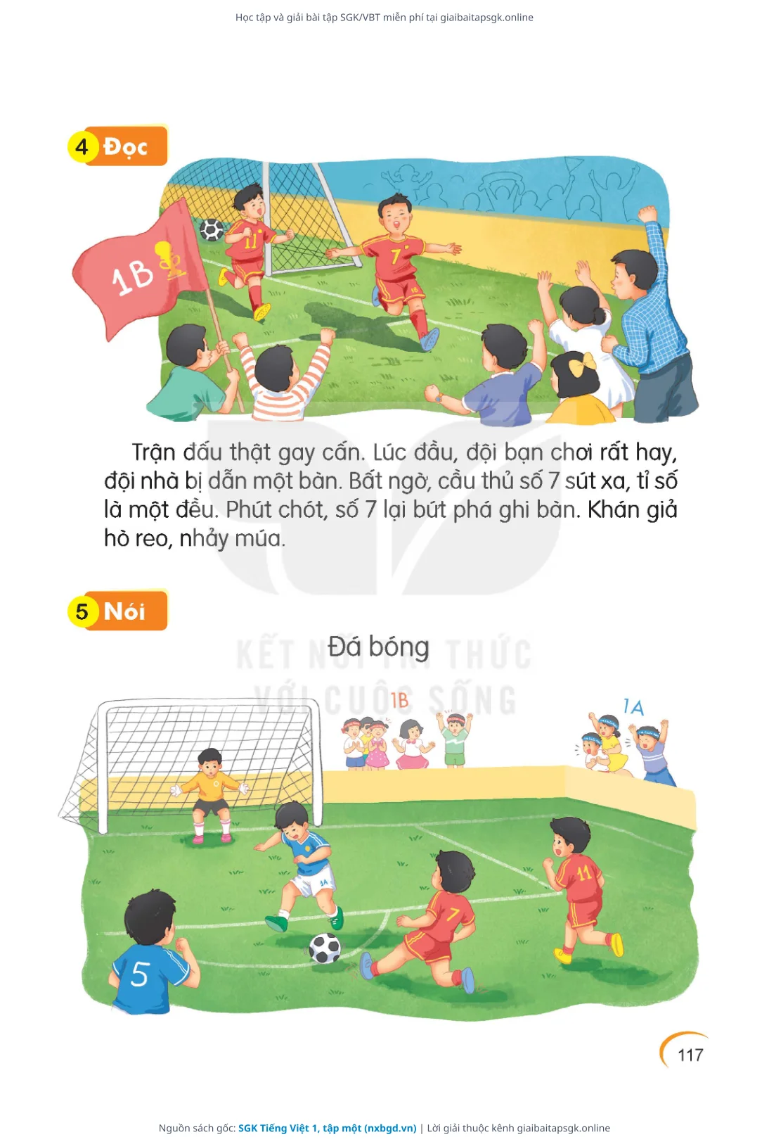 Trang 117 sách giáo khoa SGK Tiếng Việt 1, tập một thu nhỏ