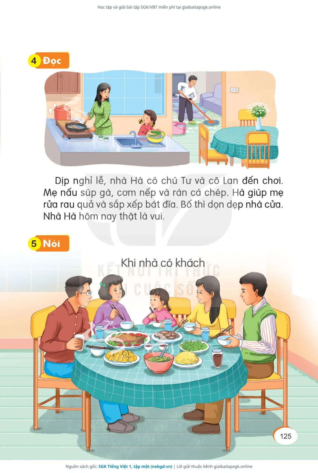 Trang 126 sách giáo khoa SGK Tiếng Việt 1, tập một thu nhỏ