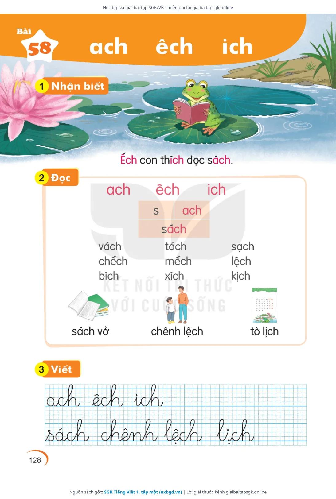 Trang 128 sách giáo khoa SGK Tiếng Việt 1, tập một bản chuẩn