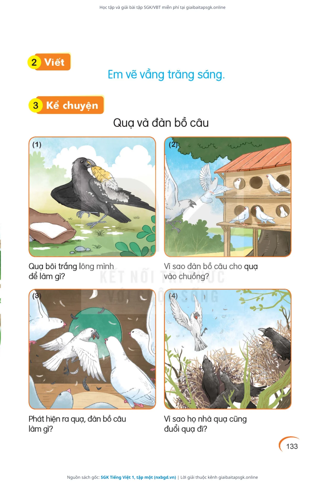 Trang 134 sách giáo khoa SGK Tiếng Việt 1, tập một thu nhỏ