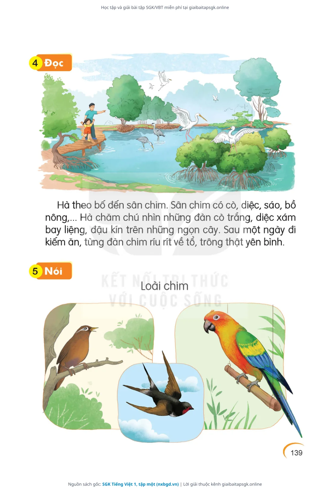 Trang 139 sách giáo khoa SGK Tiếng Việt 1, tập một thu nhỏ