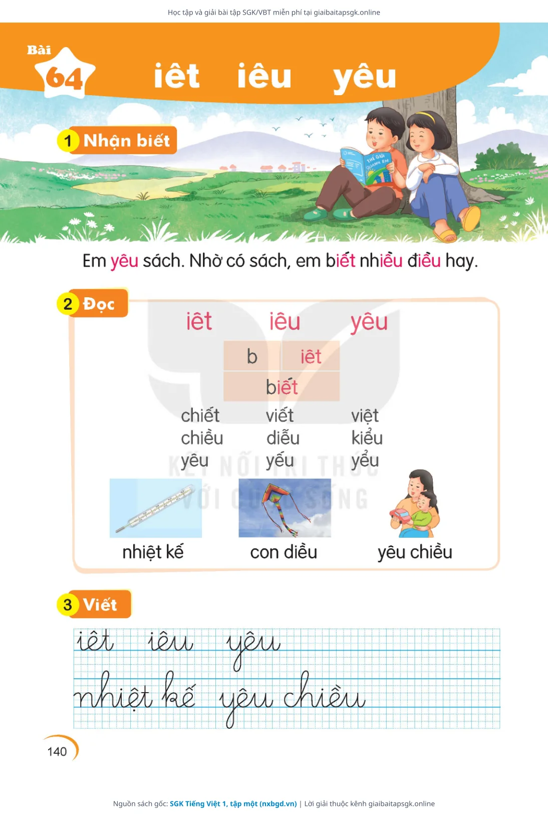 Trang 141 sách giáo khoa SGK Tiếng Việt 1, tập một thu nhỏ