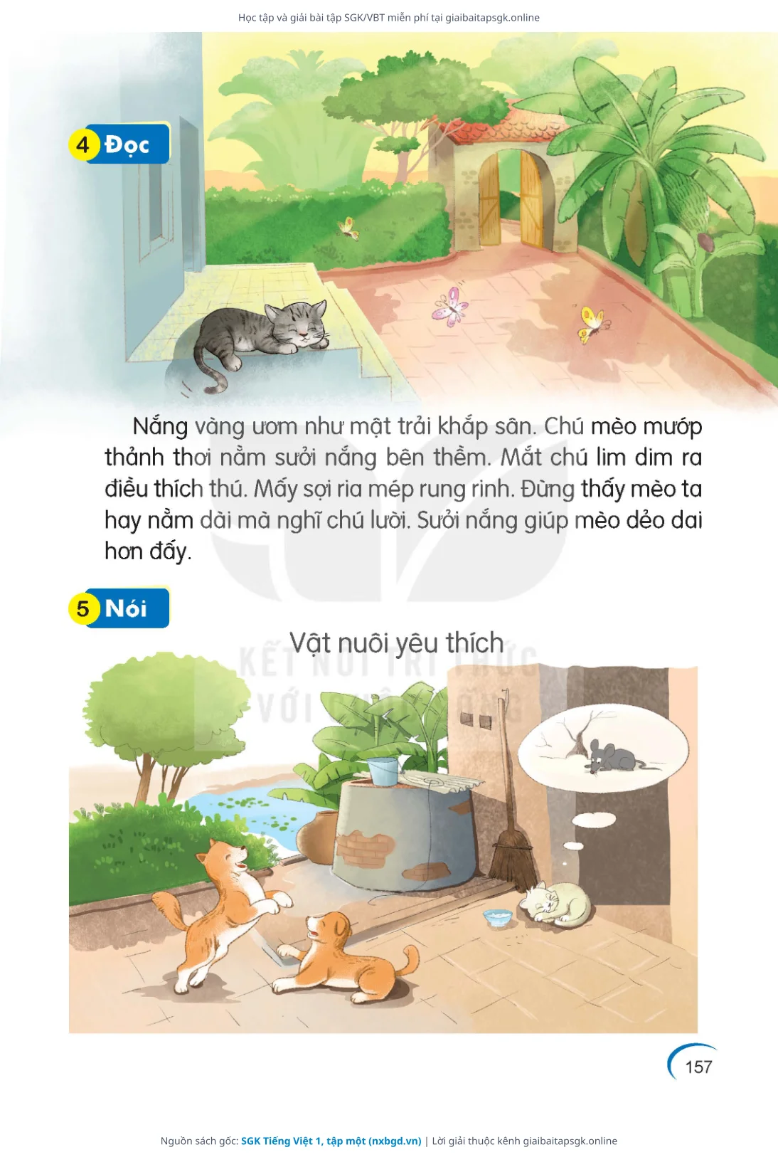 Trang 157 sách giáo khoa SGK Tiếng Việt 1, tập một bản chuẩn