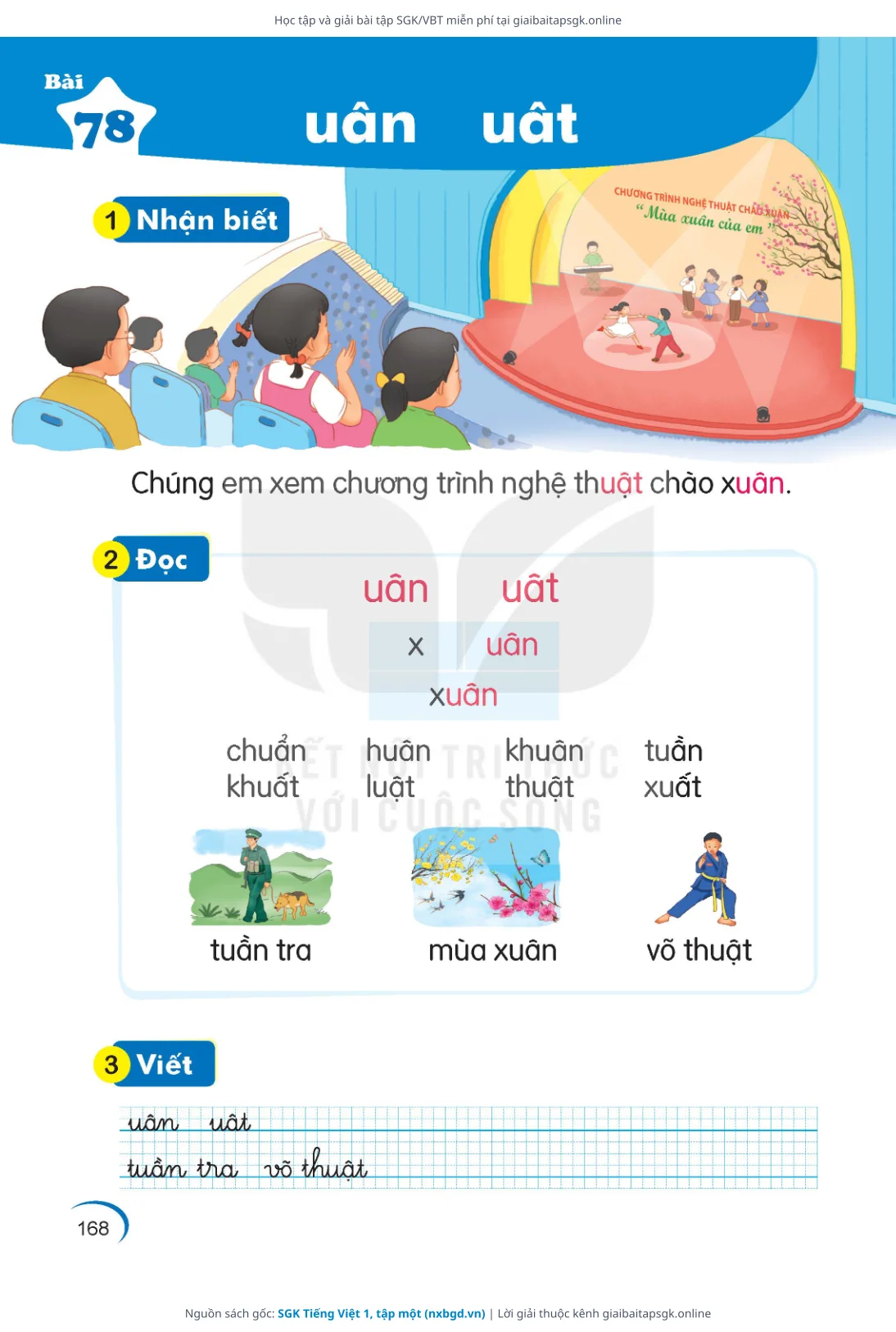 Trang 169 sách giáo khoa SGK Tiếng Việt 1, tập một thu nhỏ