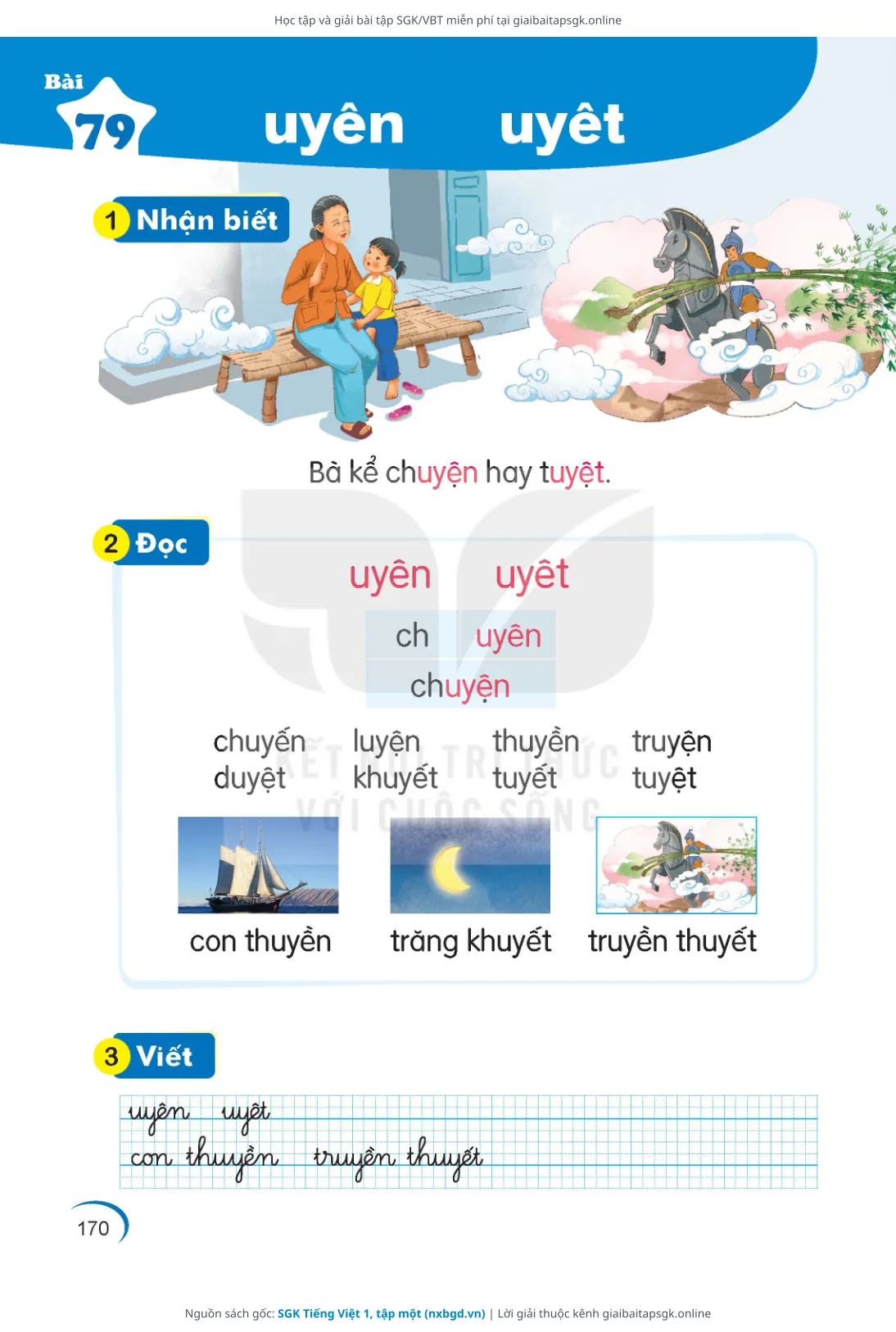 Trang 171 sách giáo khoa SGK Tiếng Việt 1, tập một thu nhỏ