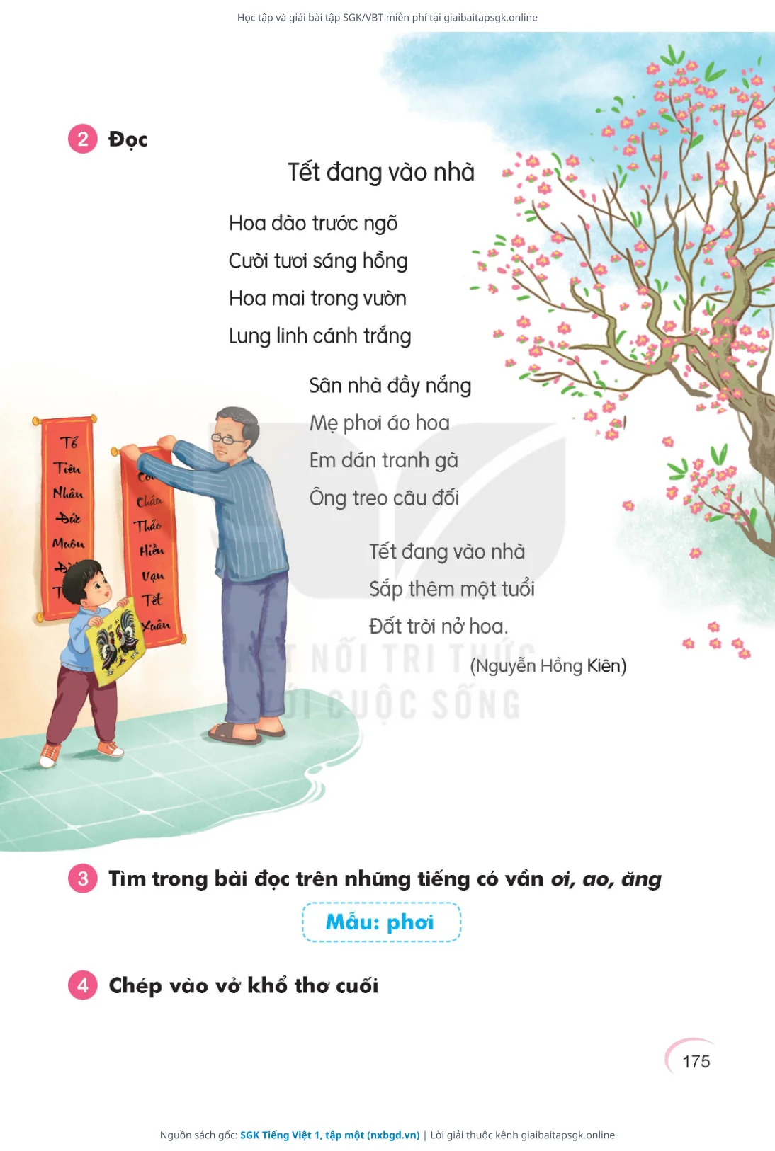 Trang 176 sách giáo khoa SGK Tiếng Việt 1, tập một thu nhỏ