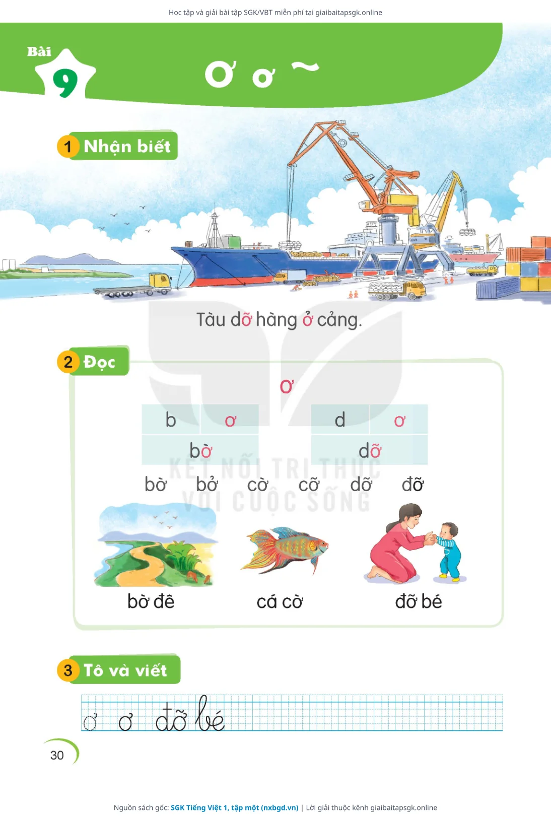 Trang 31 sách giáo khoa SGK Tiếng Việt 1, tập một thu nhỏ