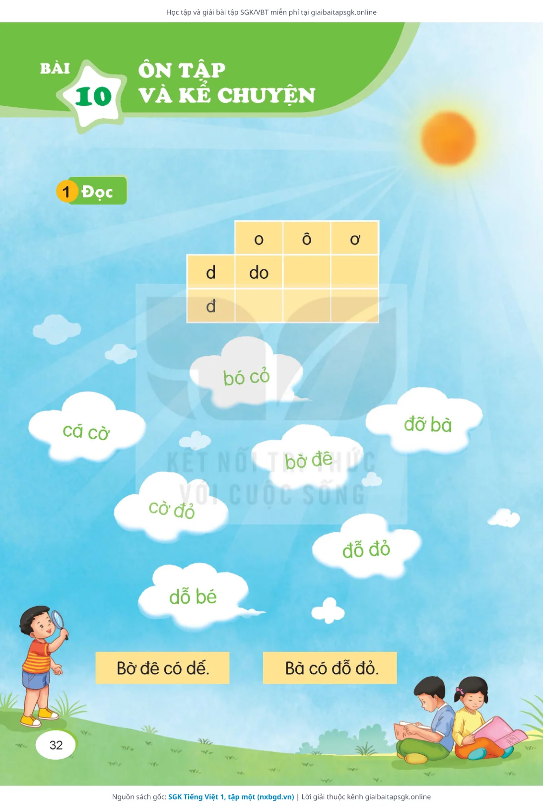 Trang 33 sách giáo khoa SGK Tiếng Việt 1, tập một thu nhỏ