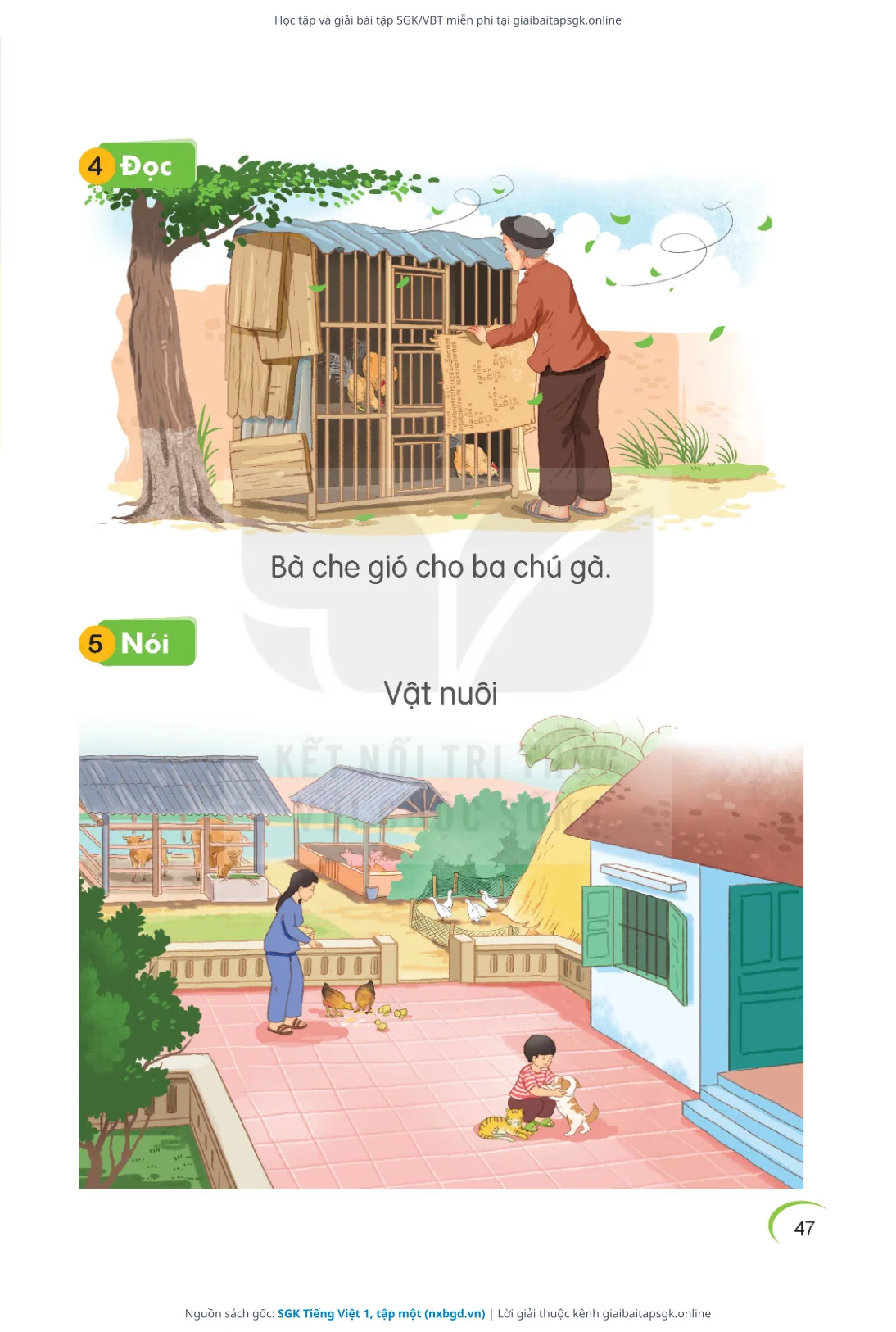 Trang 48 sách giáo khoa SGK Tiếng Việt 1, tập một thu nhỏ