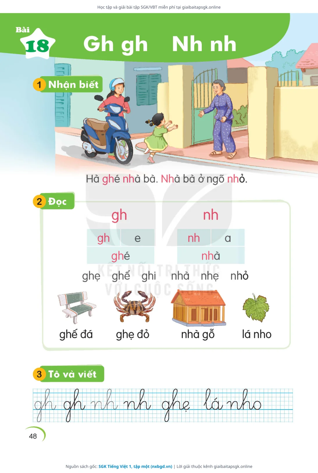 Trang 49 sách giáo khoa SGK Tiếng Việt 1, tập một thu nhỏ