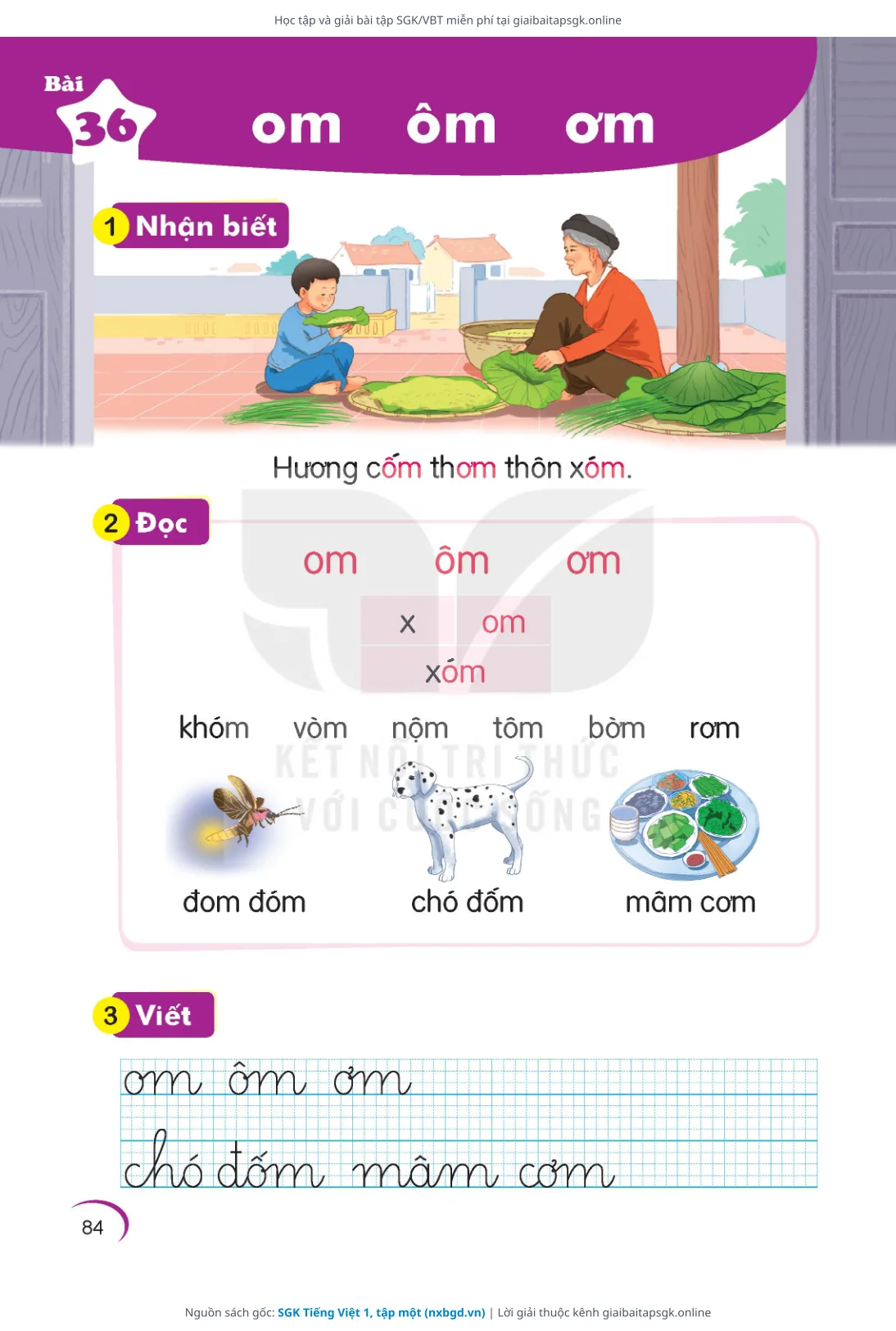 Trang 85 sách giáo khoa SGK Tiếng Việt 1, tập một thu nhỏ