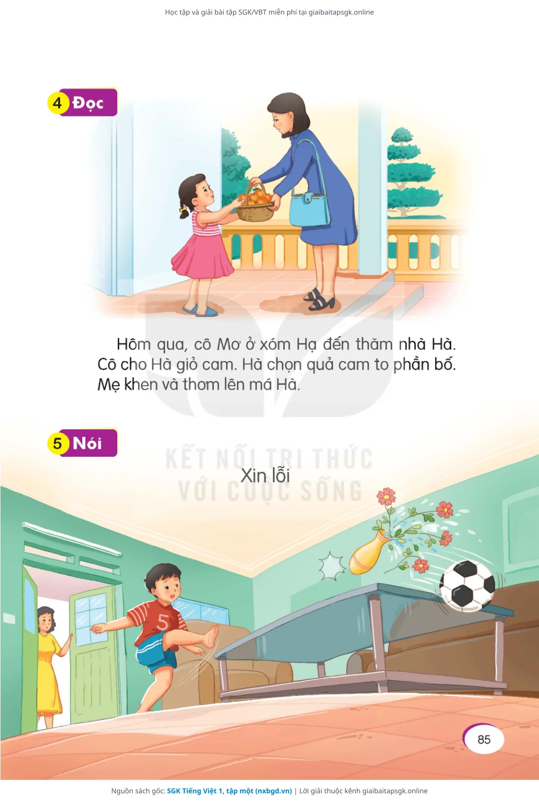 Trang 86 sách giáo khoa SGK Tiếng Việt 1, tập một thu nhỏ