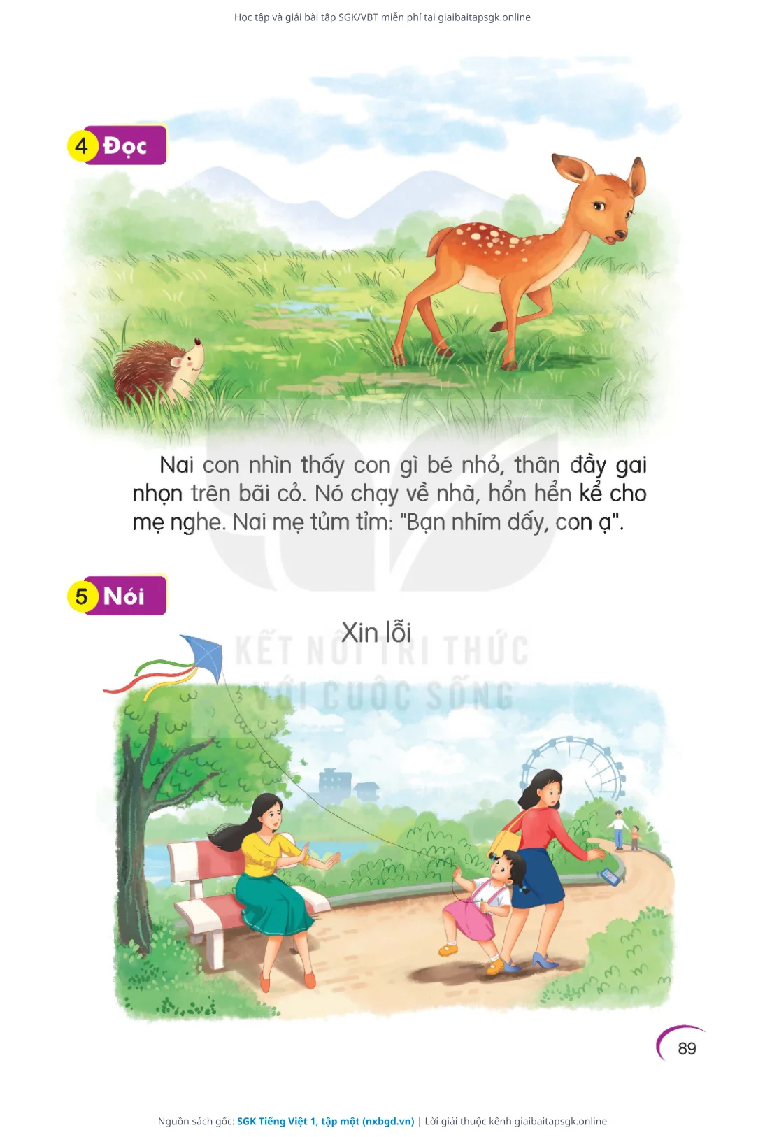 Trang 90 sách giáo khoa SGK Tiếng Việt 1, tập một thu nhỏ