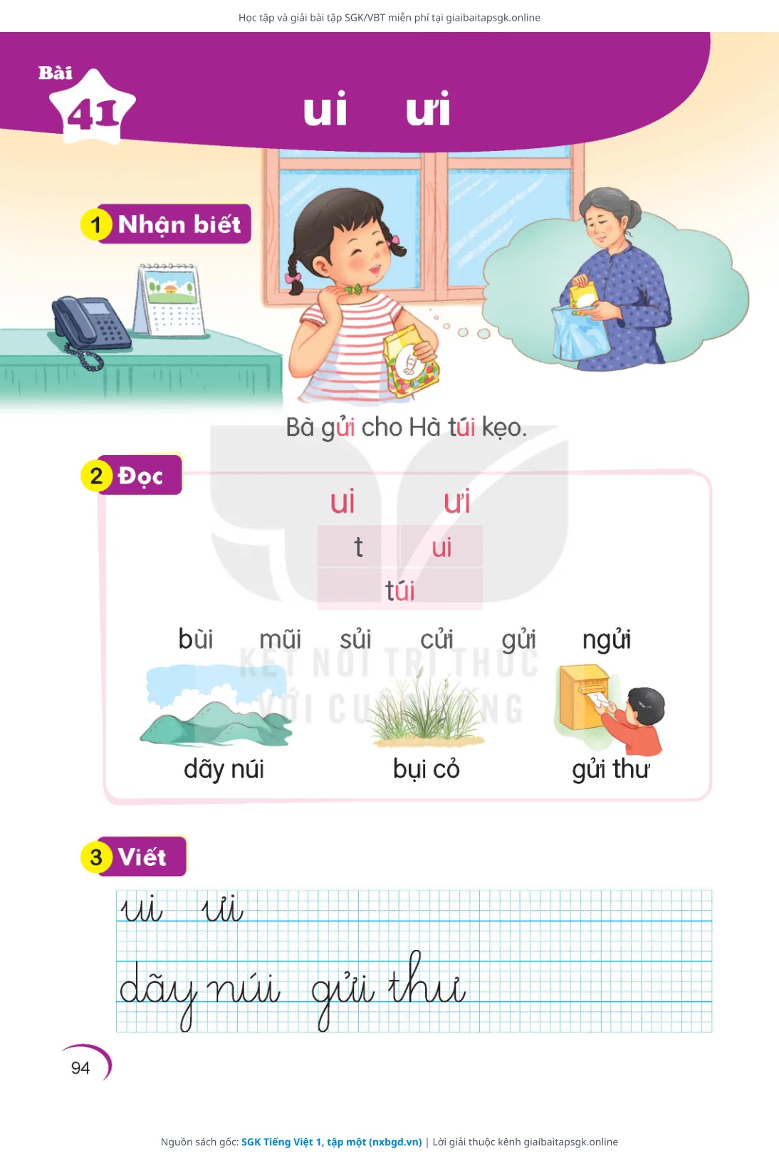 Trang 94 sách giáo khoa SGK Tiếng Việt 1, tập một bản chuẩn