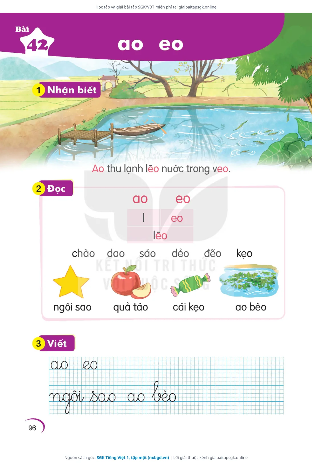 Trang 96 sách giáo khoa SGK Tiếng Việt 1, tập một bản chuẩn