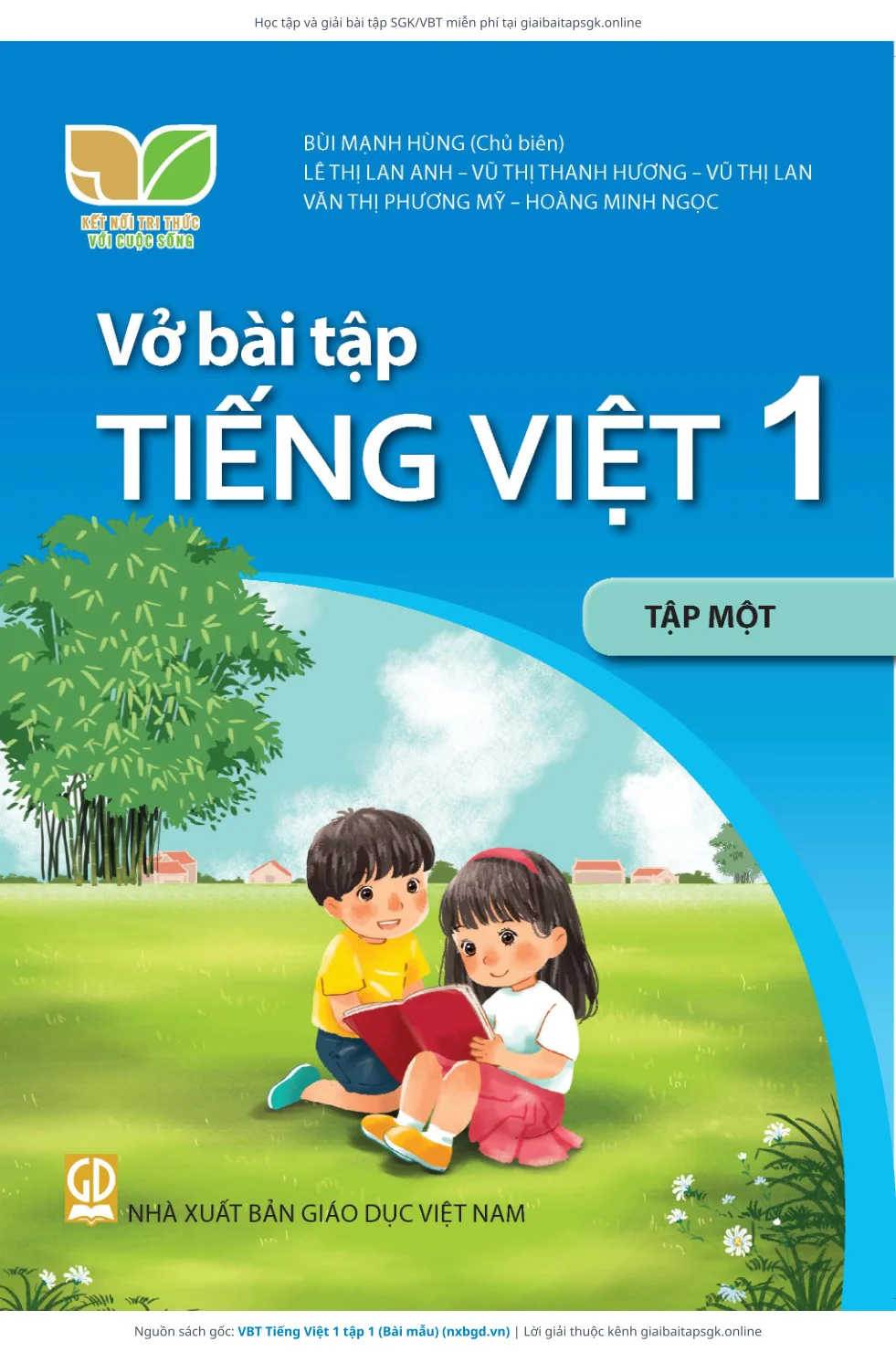 Trang 1 sách giáo khoa VBT Tiếng Việt 1 tập 1 (Bài mẫu) bản chuẩn