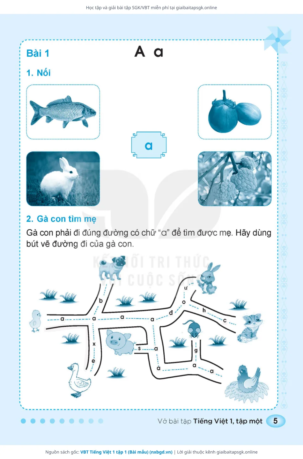 Trang 6 sách giáo khoa VBT Tiếng Việt 1 tập 1 (Bài mẫu) thu nhỏ