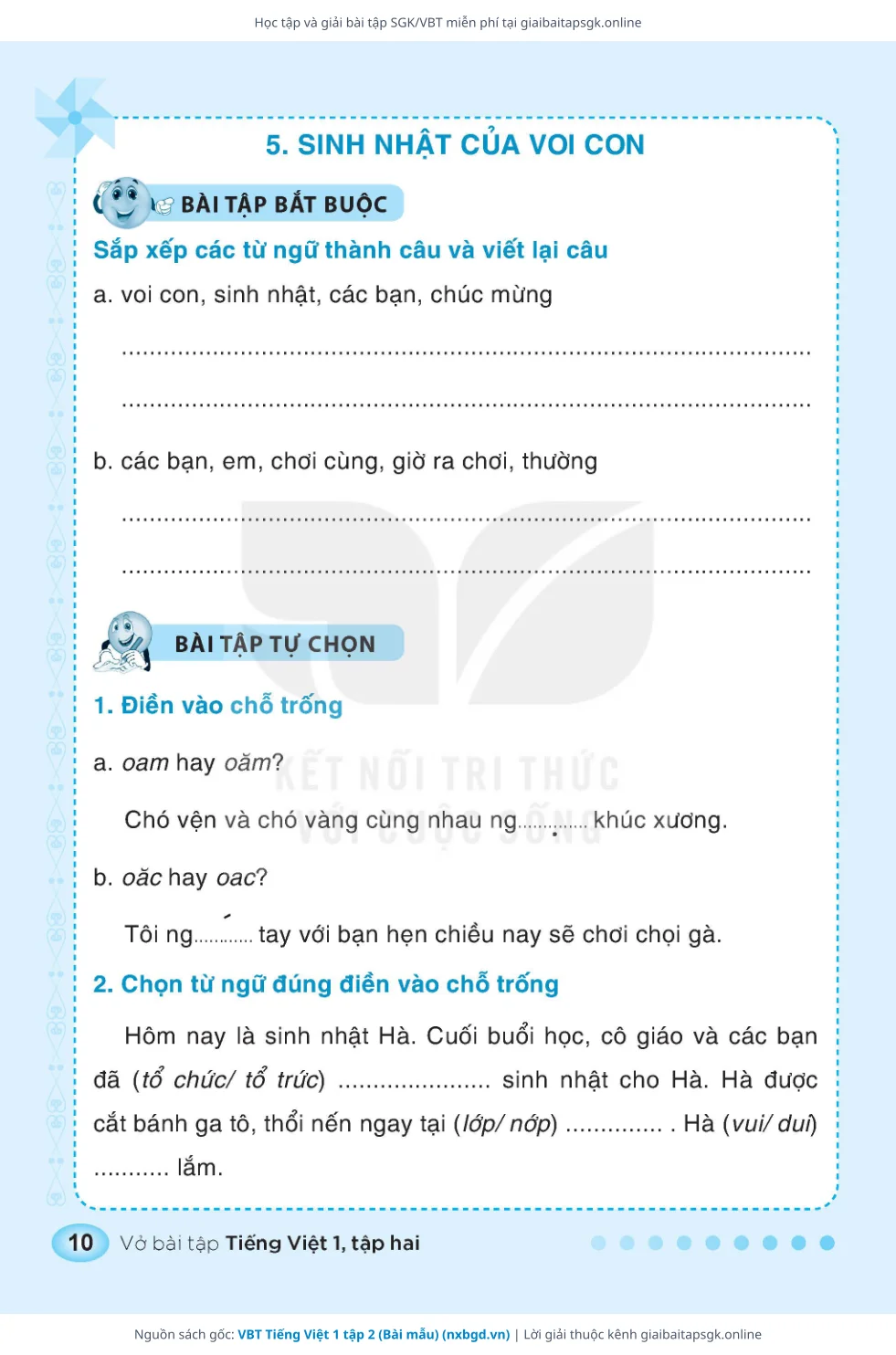 Trang 11 sách giáo khoa VBT Tiếng Việt 1 tập 2 (Bài mẫu) thu nhỏ