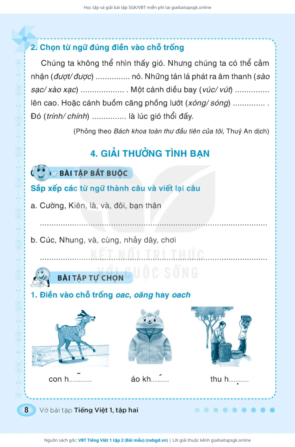 Trang 9 sách giáo khoa VBT Tiếng Việt 1 tập 2 (Bài mẫu) thu nhỏ