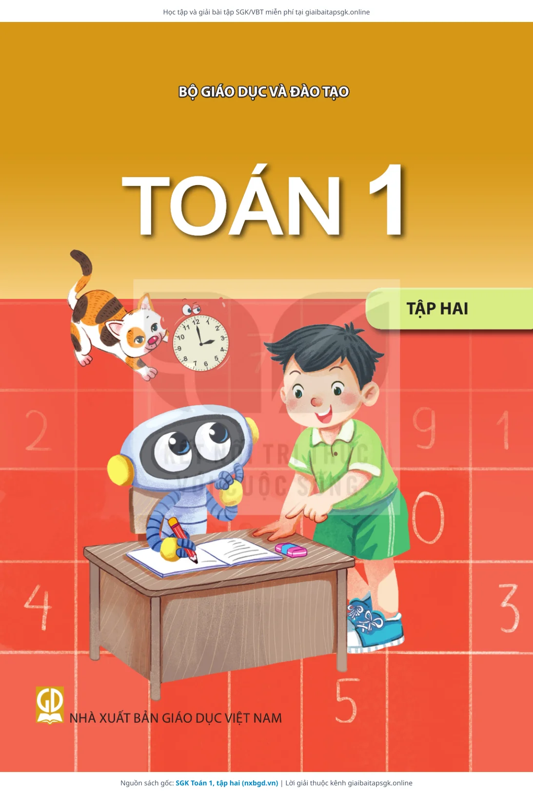 Trang 1 sách giáo khoa SGK Toán 1, tập hai bản chuẩn