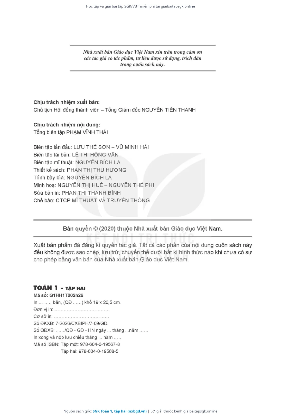 Trang 109 sách giáo khoa SGK Toán 1, tập hai thu nhỏ