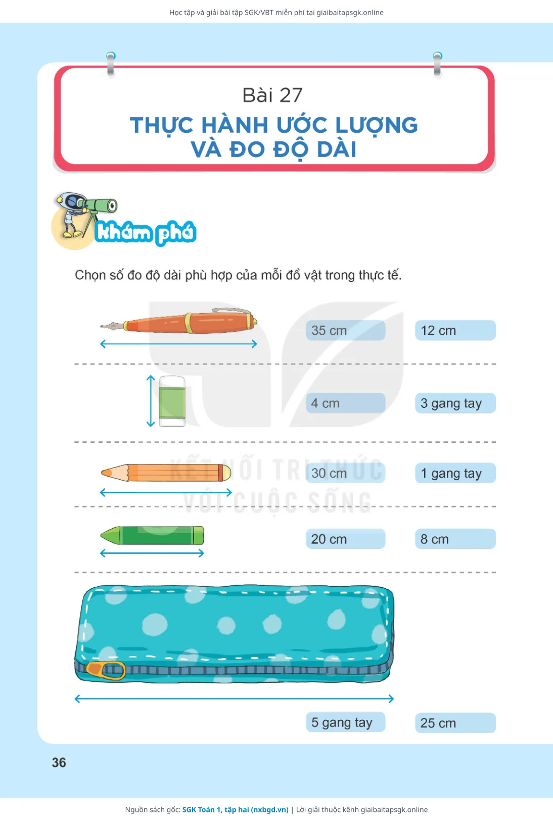 Trang 37 sách giáo khoa SGK Toán 1, tập hai thu nhỏ