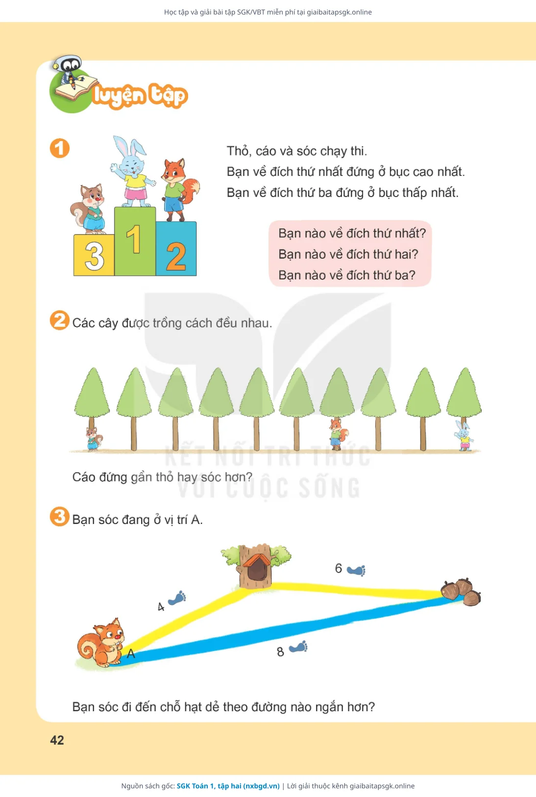 Trang 43 sách giáo khoa SGK Toán 1, tập hai thu nhỏ
