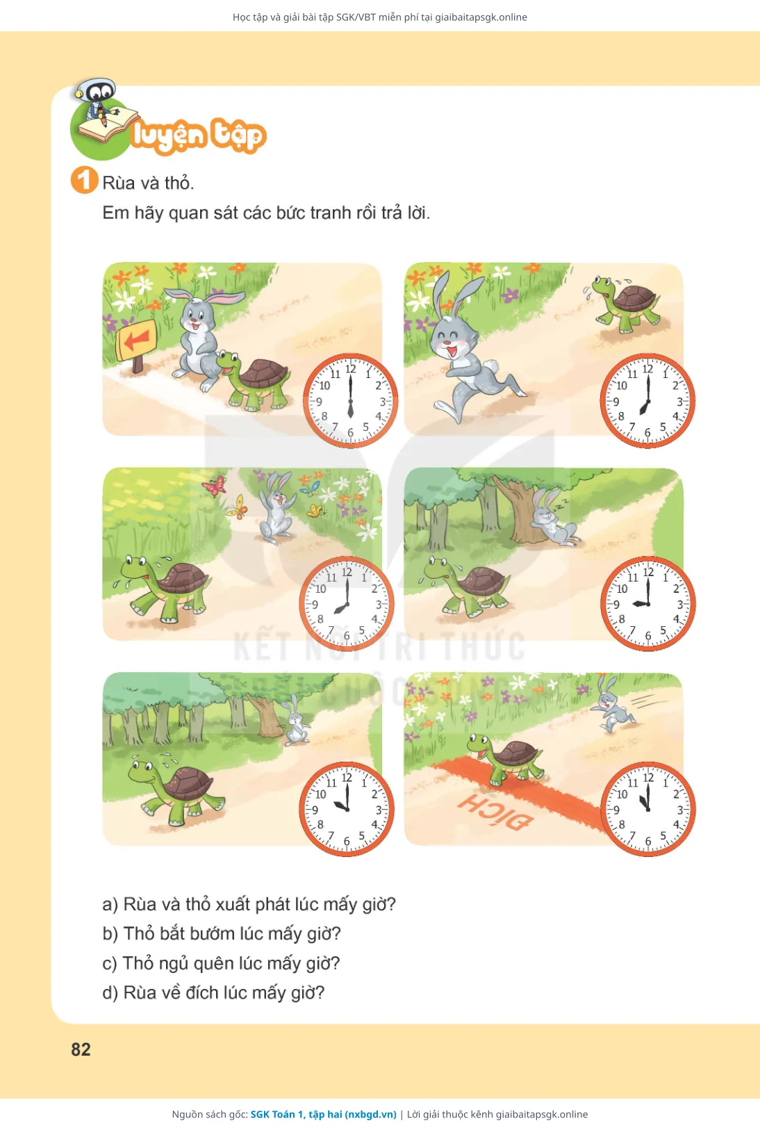 Trang 83 sách giáo khoa SGK Toán 1, tập hai thu nhỏ