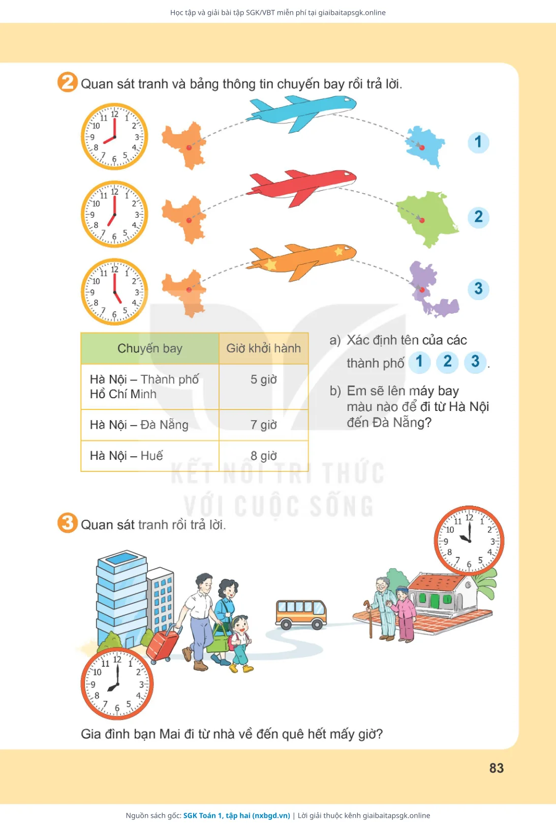Trang 84 sách giáo khoa SGK Toán 1, tập hai thu nhỏ